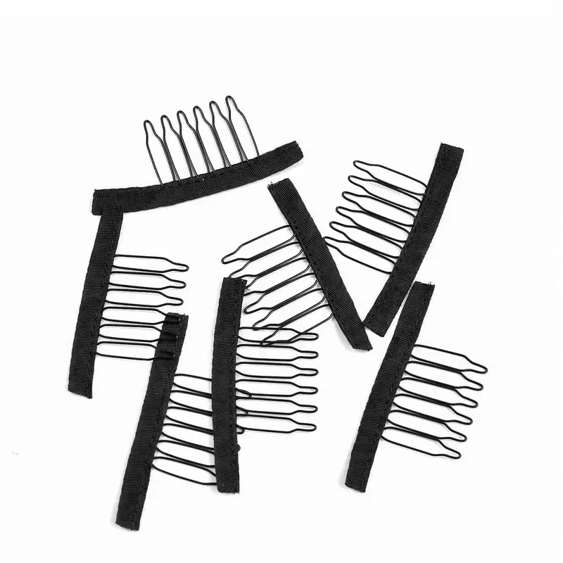 

Wig Combs To Secure Wig 6-Teeth Wig Comb Wig Clips With Cloth For Making Wig Caps