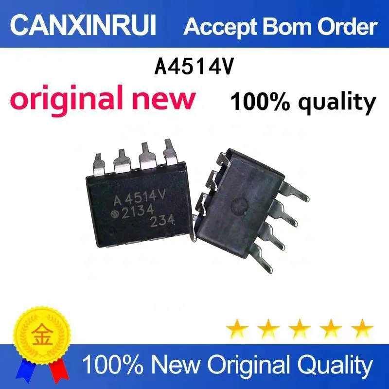 

(5-100 Pieces) Brand new original HCPL-4514 A4514V DIP-8 direct insertion A4514 optocoupler chip in stock