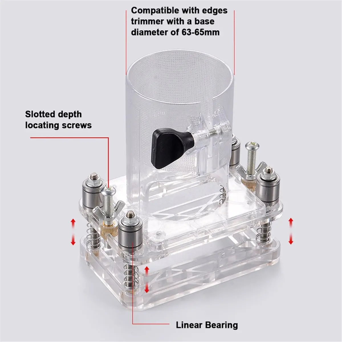 Woodworking Hole Drilling Guide for Wood Door Grooving - Multifunctional Hinge Holes Punching Locator