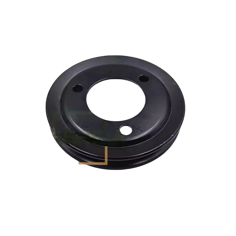 Excavator Crankshaft Pulley with Air Conditioning Belt Wheel Compatible with Daewoo Modern Yanmar 4TNV94/98 Engine Excavator Ac