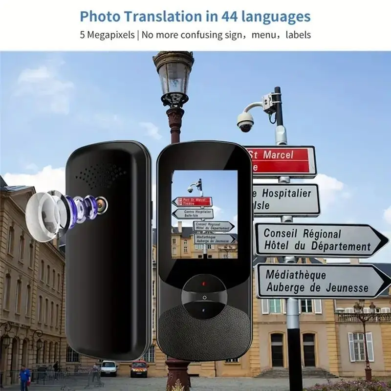 

B27B Real-Time Language Translation Device With Two-Way Voice For 108 Languages Online And Offline Operation