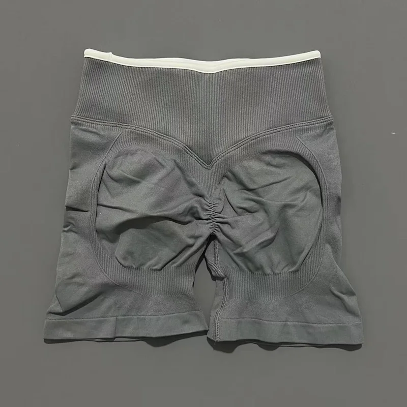 HISTELLO Ignite Sculpt Scrunch Shorts für Damen, Nahtlose Niedriggeschnittene Scrunch-Shorts mit Po-Lifting-Effekt, Sexy Gym Yoga Fitness Workout Biker-Shorts – Detail 15