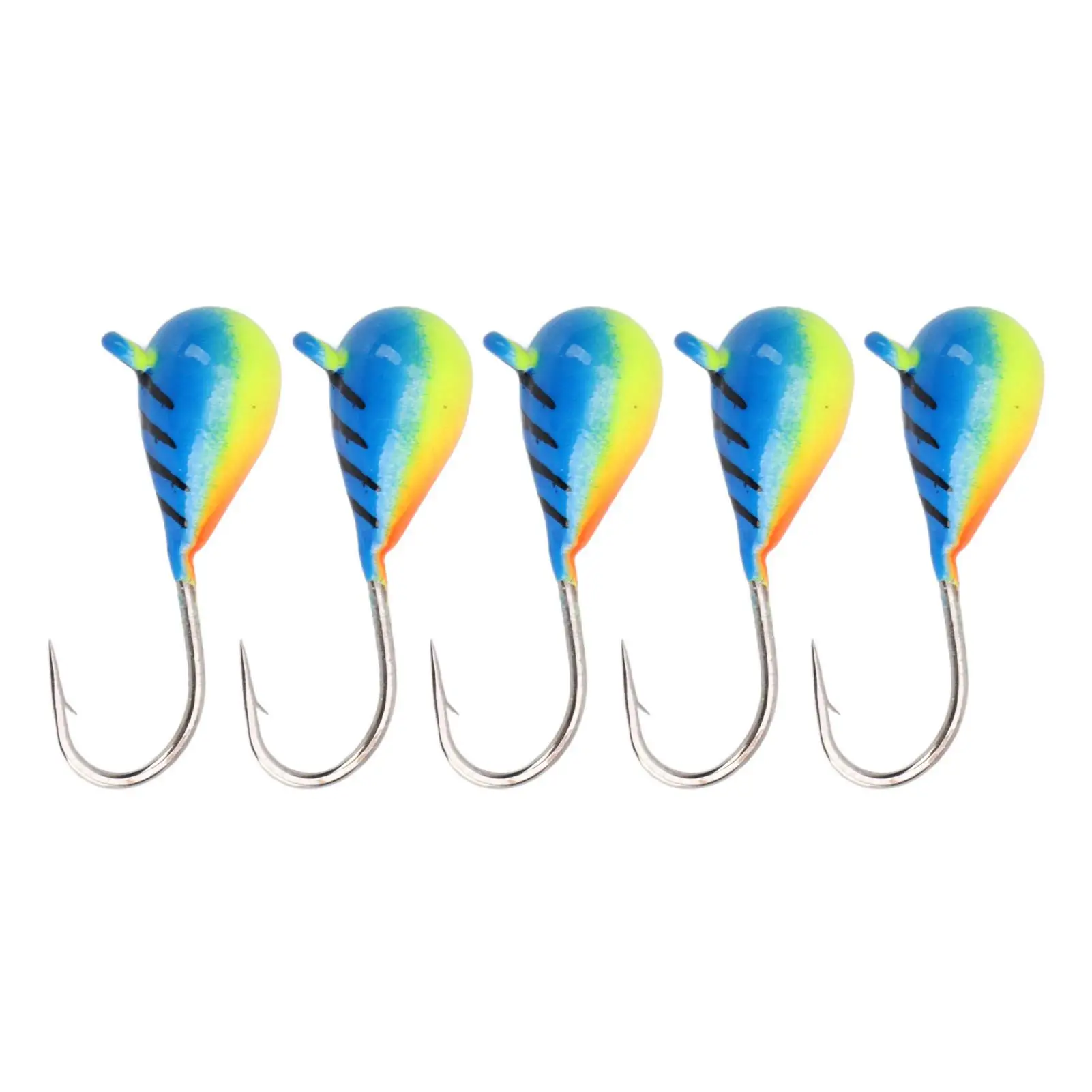 Vibrant  Fishing Lures & Jigs for bluegills - High-Visibility Bright Paint