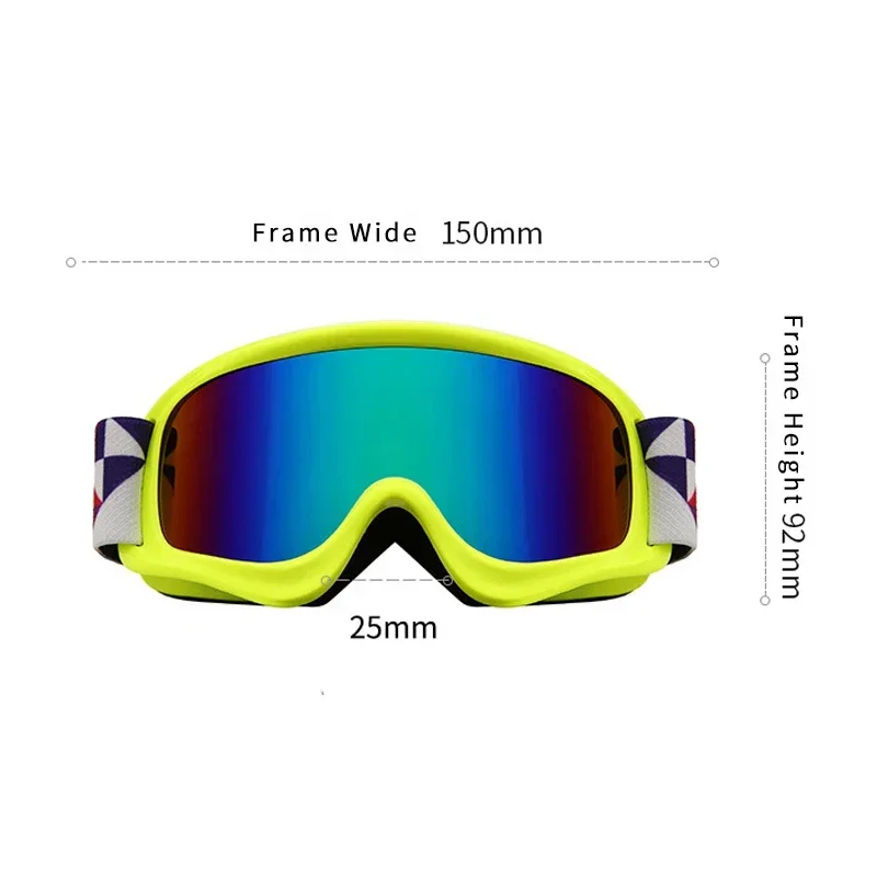 Lunettes de neige anti-buée pour enfants, lunettes de ski pour enfants, lunettes de soleil moto pour enfants, lunettes d'hiver pour adolescents, lunettes de montagne pour filles, 506