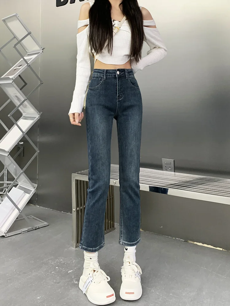 

Women'S Looks Jeans For Women High Waist Cropped Ankle Length Short Capri Ladies Female Denim Trousers Fashion Basic Simple