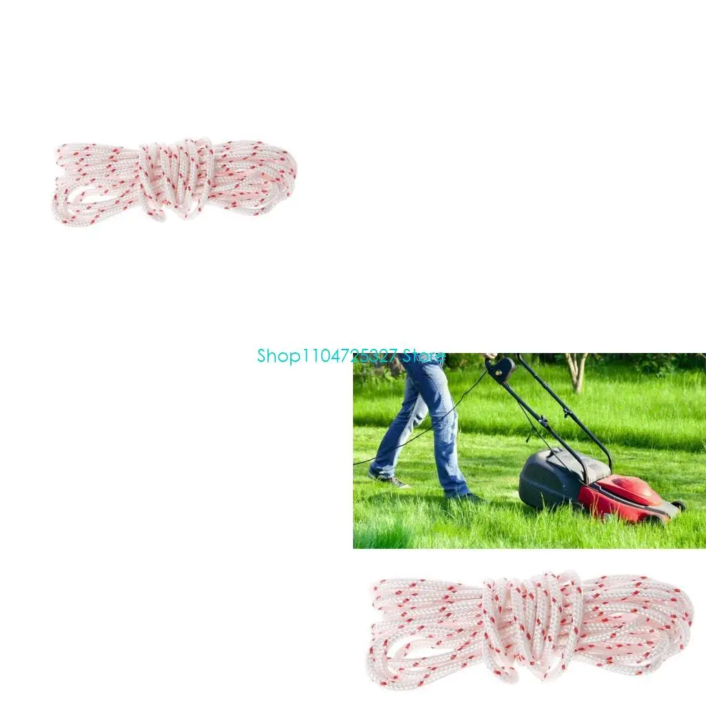 D8KF 3 Meters x 3.5mm Pull Starter Cord Rope For Strimmer Chainsaw Lawnmower Engine