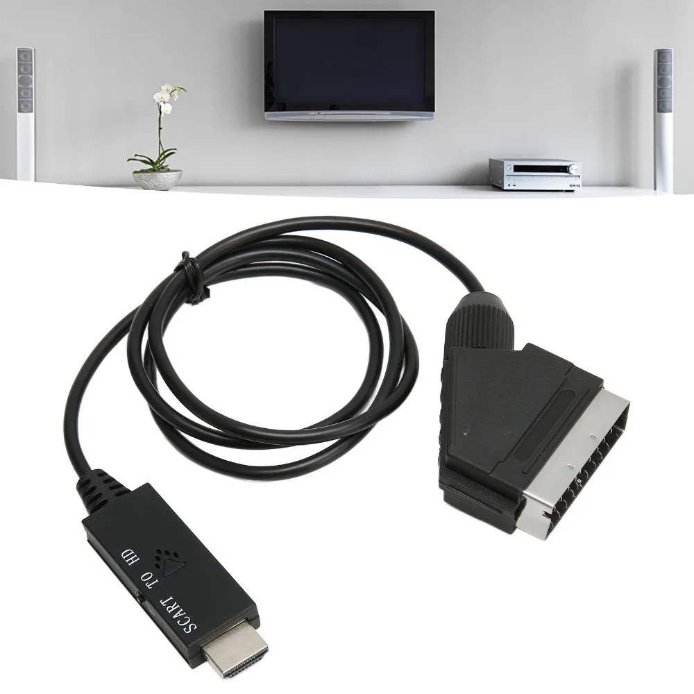 

HD 1080P SCART to HD Multimedia Adapter Plug and Play SCART to HD Multimedia Interface Converter Video Connection Cable