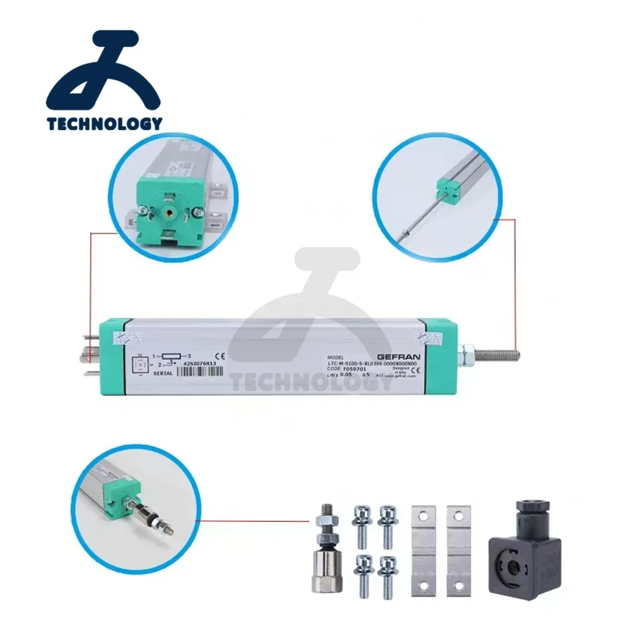 GEFRAN Displacement Sensor LTC-M-0400-S-XL0396 LTC-M-0425-S-XL0396 LTC-M-0450-S-XL0396 LTC-M-0475-S-XL0396 LTC-M-0500-S-XL0396