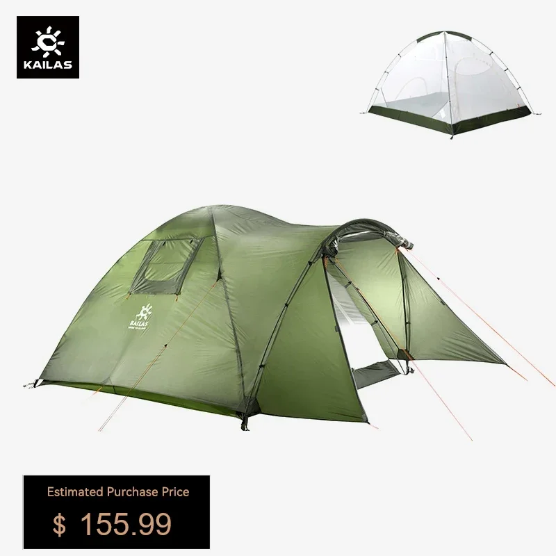 

KAILAS STAR NIGHT III Breathable Ultralight Camping Tents for 3-4 Person Double Layer Waterproof Outdoor Hiking Tent KT2203212