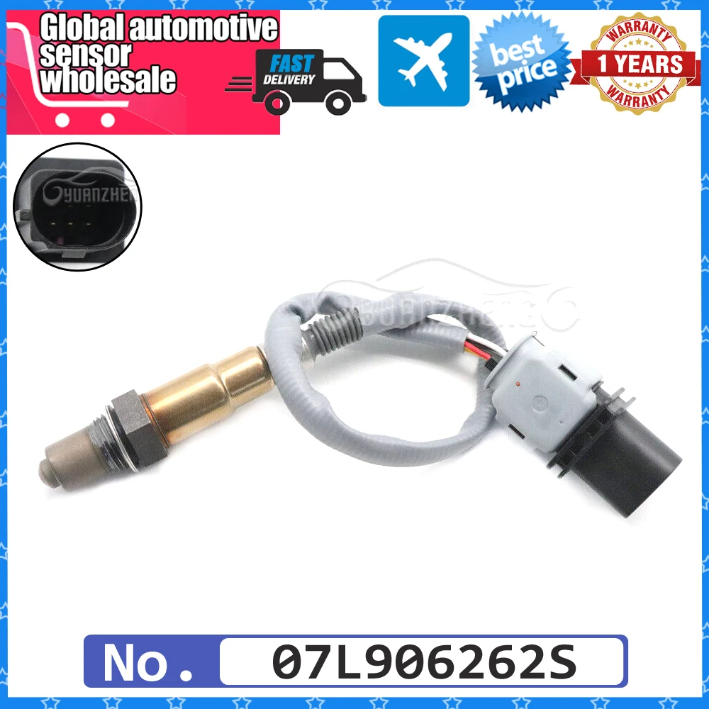 

NEW Upstream Air Fuel Ratio Lambda O2 Oxygen Sensor for Audi A3 A4 A5 A6 A8 Q5 Q7 Quattro Volkswagen Passat Porsche 07L906262S