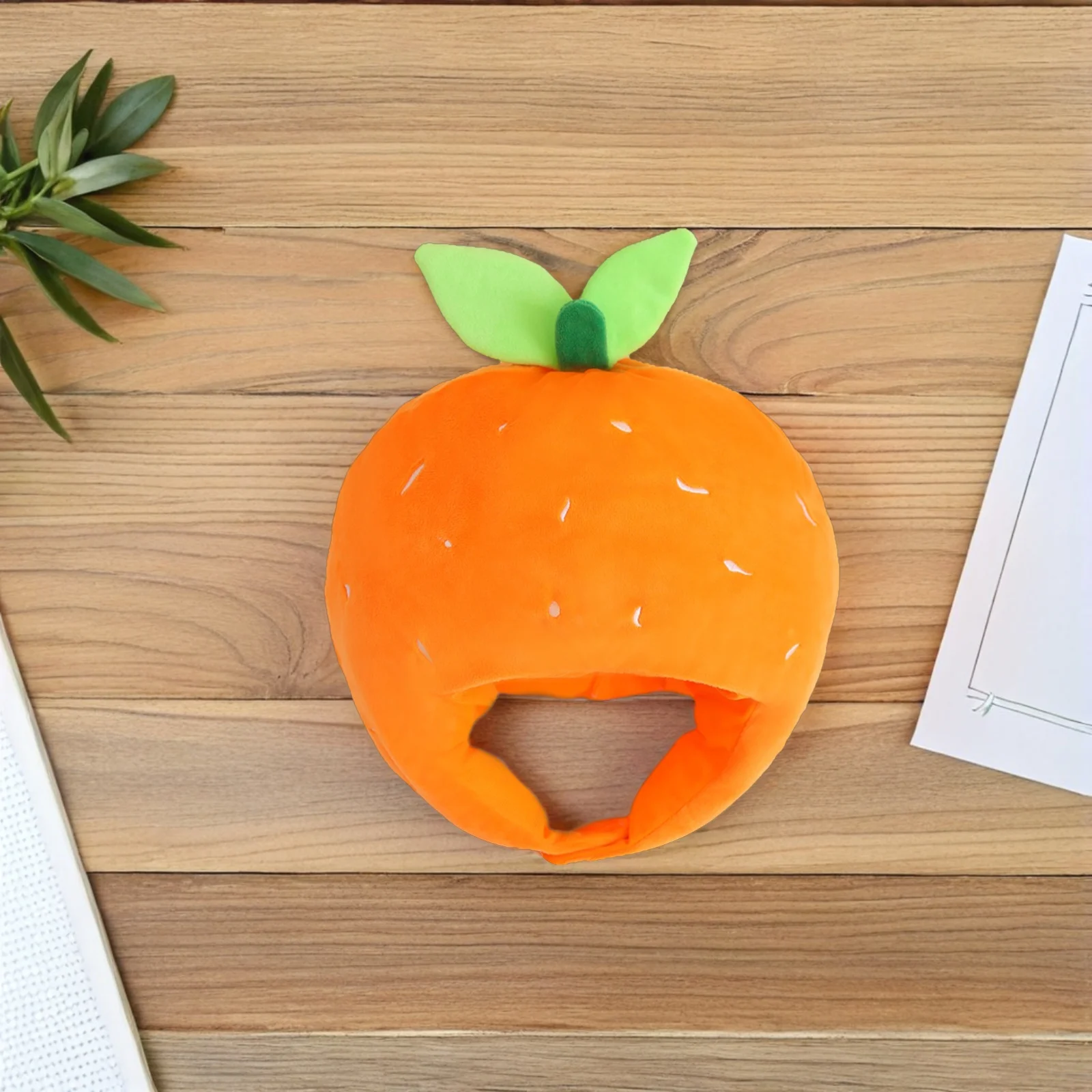 Orange Novelty Cartoon Hat Headwear Costume Props for Photos Booth Fun Photobooth Party Hats Costume Hat