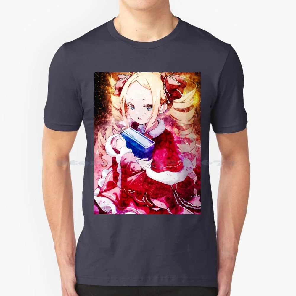 Camiseta Beatrice Re Zero 100% algodón, camiseta japonesa Re Zero Rem, Emilia, Puck, Beatrice, crutch, Ram, Ferris, Echidna, Elsa, granhierte