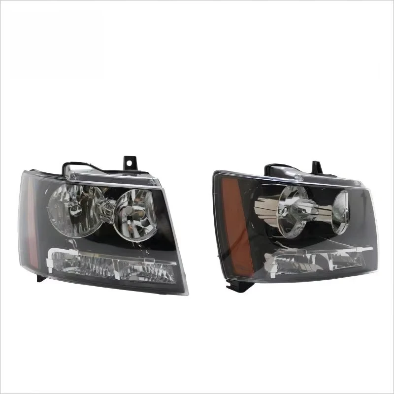 2 PCS For Chevrolet 07-14 Tahoe Suburban Avalanche Original Black Spec Headlights Auto Lighting System
