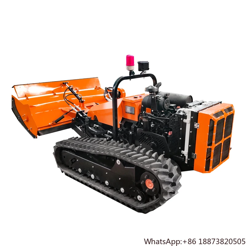 Diesel crawler remote control lawn mower