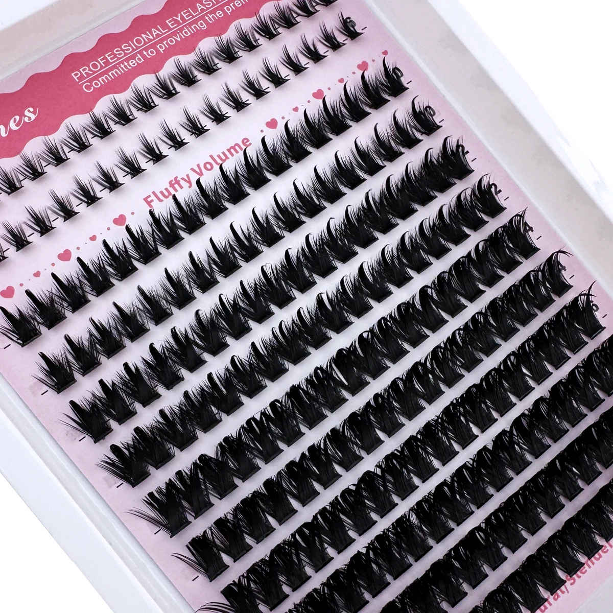 스파이크 60D-300D 속눈썹 6-18mm 속눈썹 스파이크 하부 속눈썹 D/DD 개별 속눈썹 DIY 스파이키 속눈썹 연장 만화 클러스터