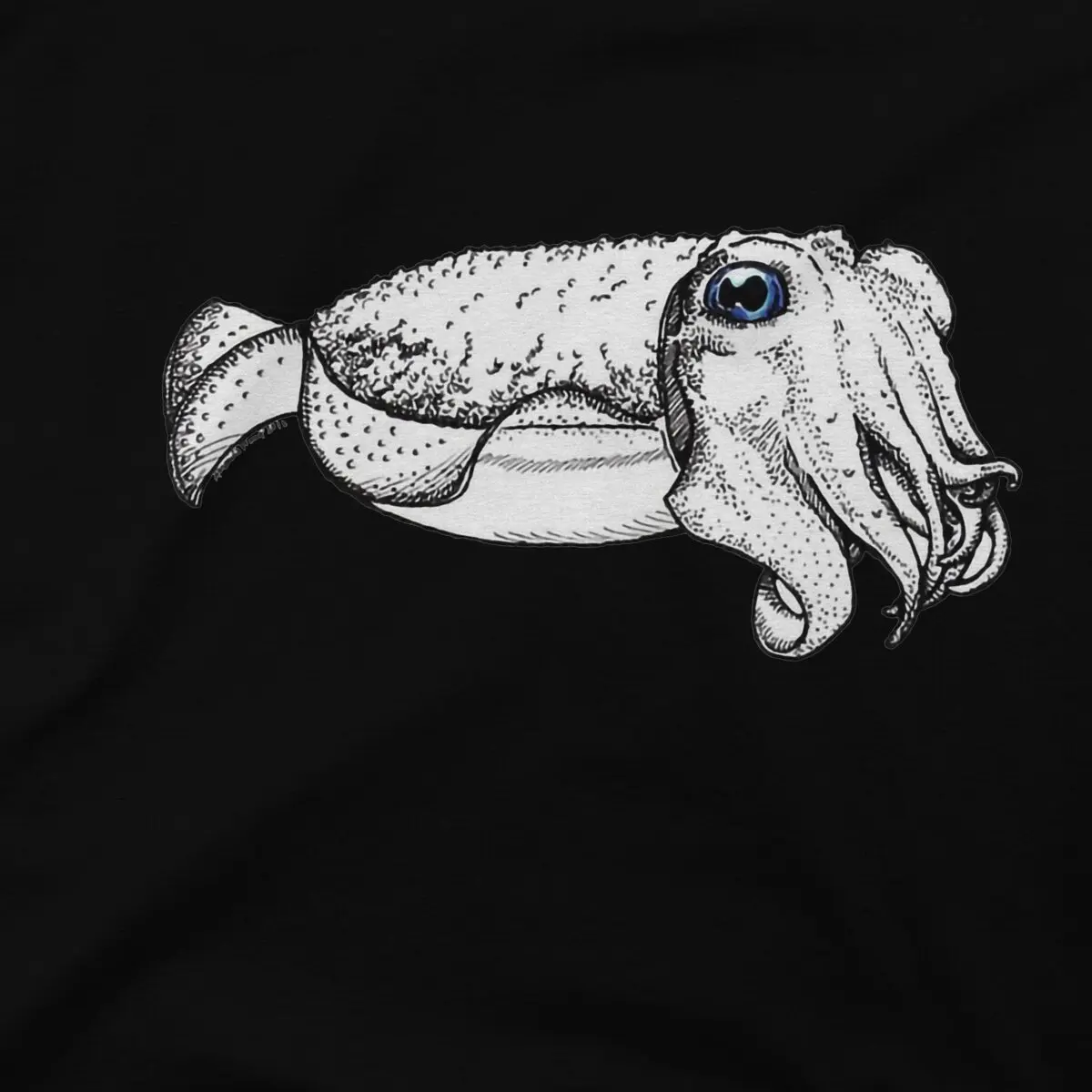 Men Friendly Cuttlefish T-Shirt Cool Style  Hipster Ofertas O Neck Graphic Tshirt