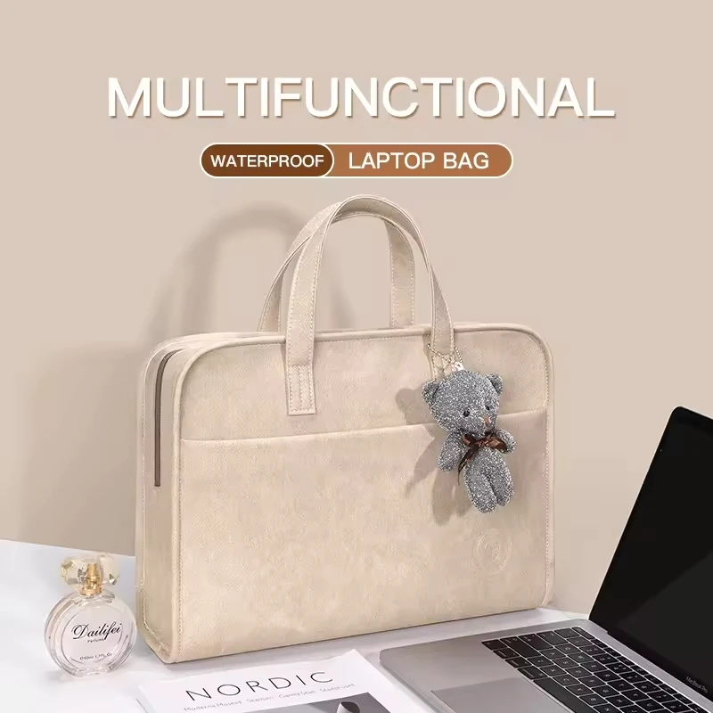 Laptop Bag Case 13 14 15.6 Inch Sleeve Bag for M1 Macbook Air Pro 13 14 15 Computer Shoulder Huawei HP Handbag Briefcase Bag