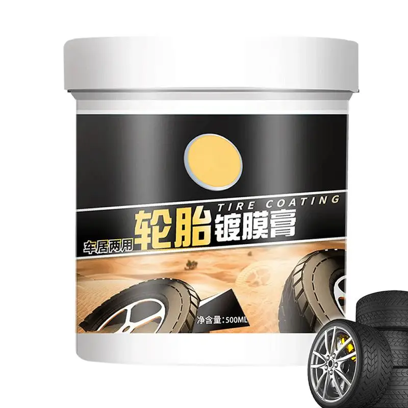 

Tire Shine Wax Paste Coating For Auto Tires Long-Lasting Tire Care Tool For Trucks Sedans Mini Cars RVs And SUVs