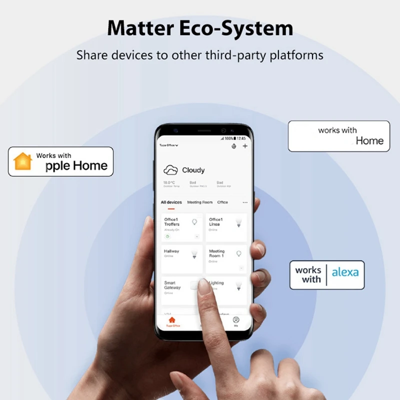 Tuya Matter Thread PIR Motion Sensor Human Body Motion Infrared Detector Work With Homekit Alexa Google Home