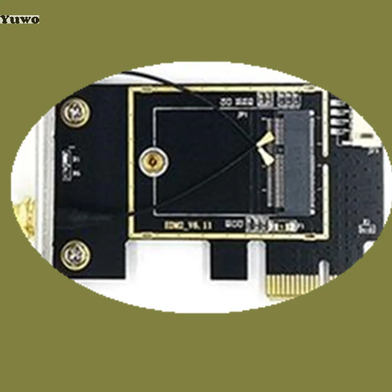 مجموعة واحدة من محول بطاقة الشبكة NGFF M 2 إلى PCIE لبطاقة الشبكة اللاسلكية ذاتية الصنع #1