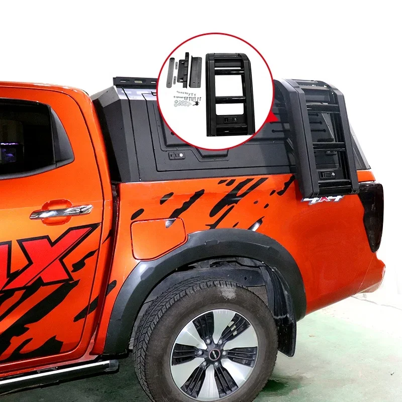 Pickup Truck Bed Canopy Ladder Hardtop Aluminium Hilux Canopy For Tacoma Ford Ranger Nissan Np300