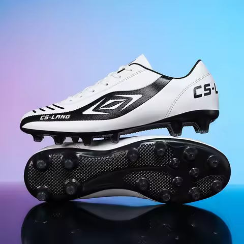 New Men Soccer Shoes Adult Non-Slip Boys Adult Futsal Sport Football Boots Grass Cleats Indoor Ultralight Turf Comfortable