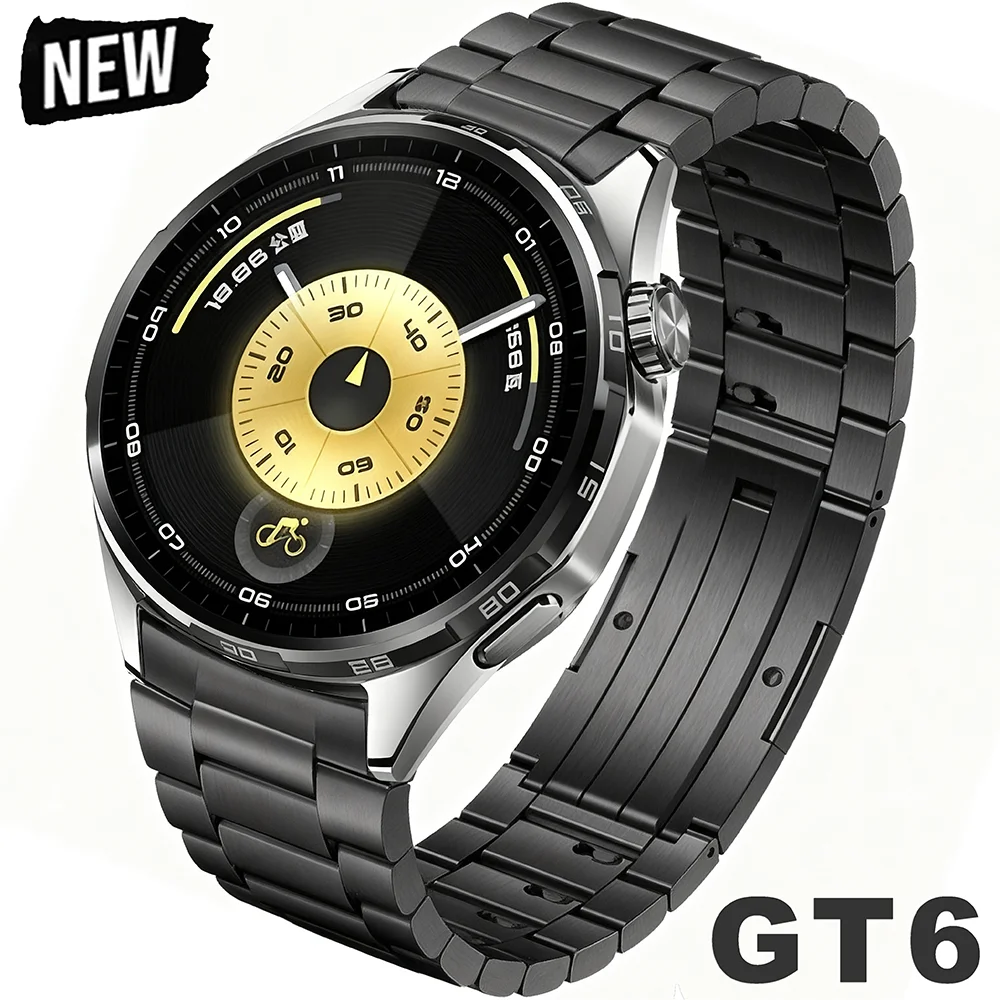 

No Gap Luxury Titanium Strap for Huawei Watch GT 6 46mm Quick Release Metal Bracelet for Huawei Watch GT6 Specialized Watch Band