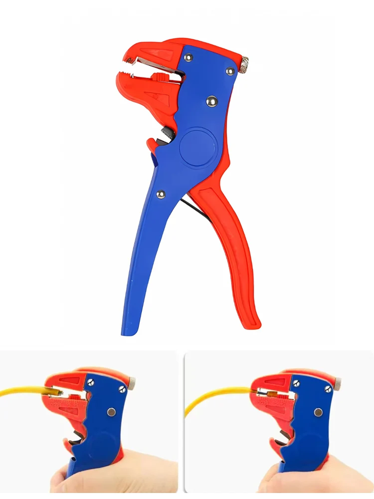 Automatic 2 in 1 Wire Stripper and Cutter Eagle Nose Pliers Heavy Duty Cable Stripping Hand Tool Car Auto RVs Electronic Repair