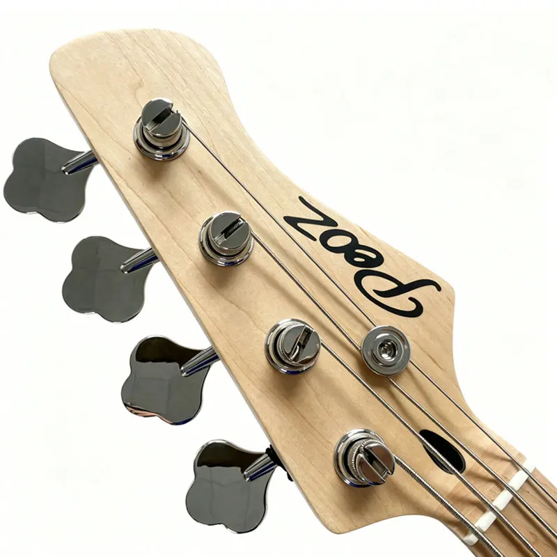 Korean PEOZ All in One Electric Bass Guitar Jazz Bass 4 String with Speaker Pedal Headphone APP Control Recording Backing Track