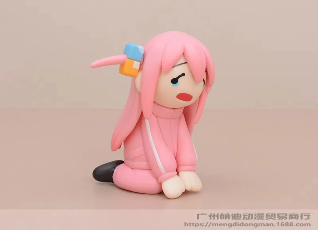 أنيمي بوتشي ذا روك! Gotoh Hitori q-version kawaii وضعية الجلوس عمل الشكل البلاستيكية نموذج اللعب دمية مكتب ديكور الهدايا #5