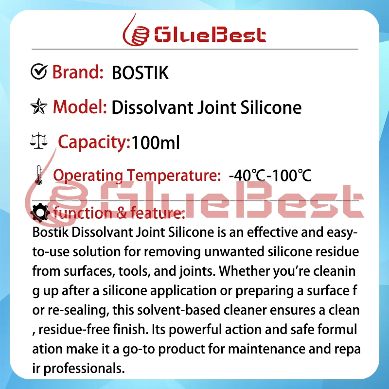 Bostik المفاصل المذابة سيليكون عامل معالجة عالية الجودة لتنظيف المفاصل بكفاءة وإعداد السطح المنتج الأصلي #6
