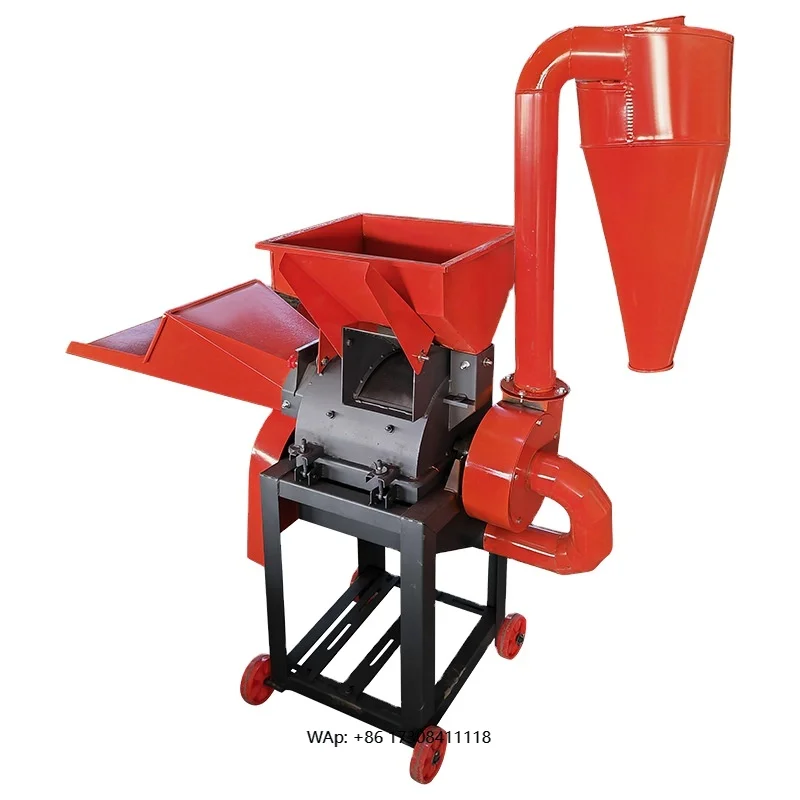 Farm wet and dry chicken, duck and poultry feed grinder with engine high capacity pig, cow and sheep feed pellet machine