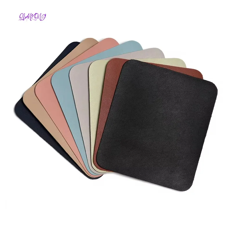 

Simple Solid Color PU Leather Mouse Mat Anti-slip Waterproof 23*19cm Mouse Pad School Supplies Office Accessories Desk Set