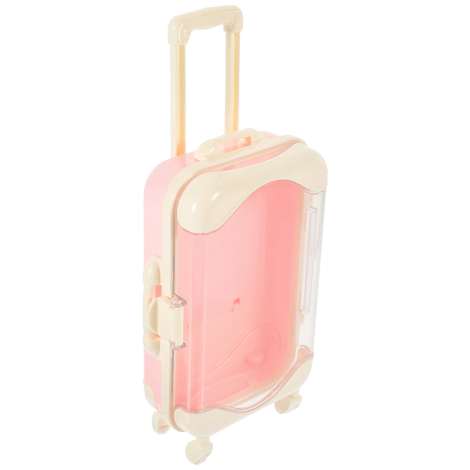 

Simulated Travel Case Mini Luggage Rolling Suitcase Storage Educational Toy Material Hand-Eye for