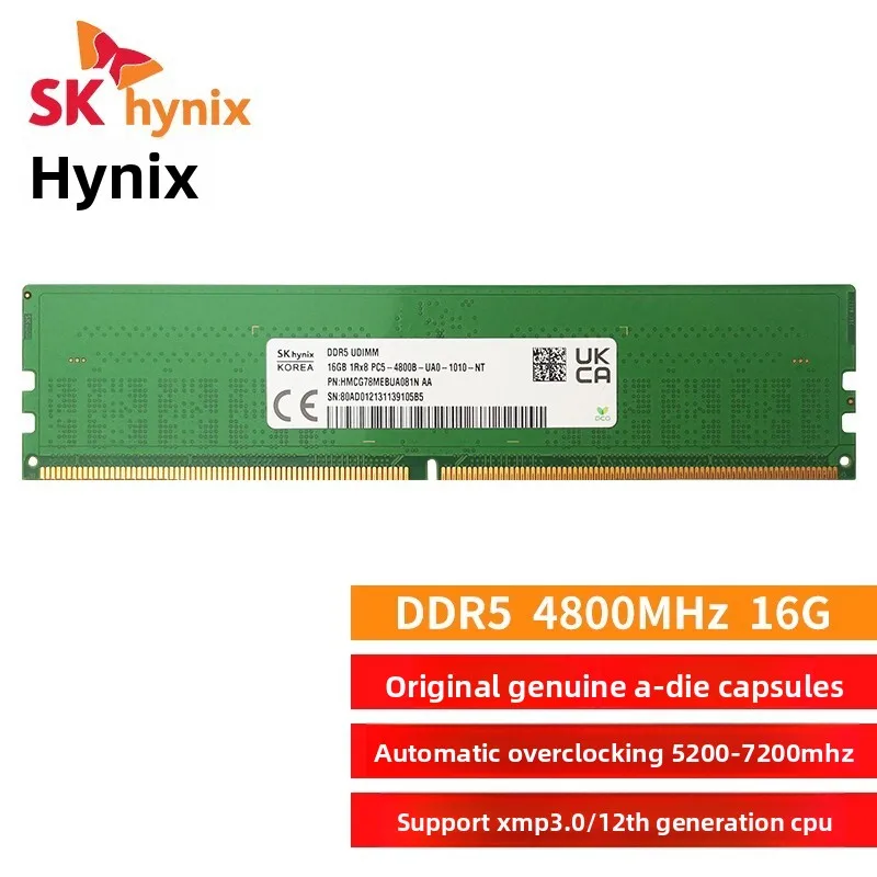 SK HYNIX DDR5 16g 5600 Desktop Memory Super 6400 Compatible 32g Hmcg78agbua081n