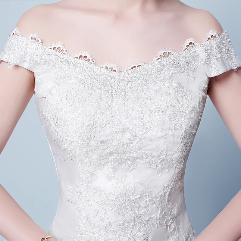 XXN-074#Luxury Embroidered Wedding Dress 2026 New Bridal Size One Shoulder Princess Dress Cheap Wholesale Lace Up Ball Gown