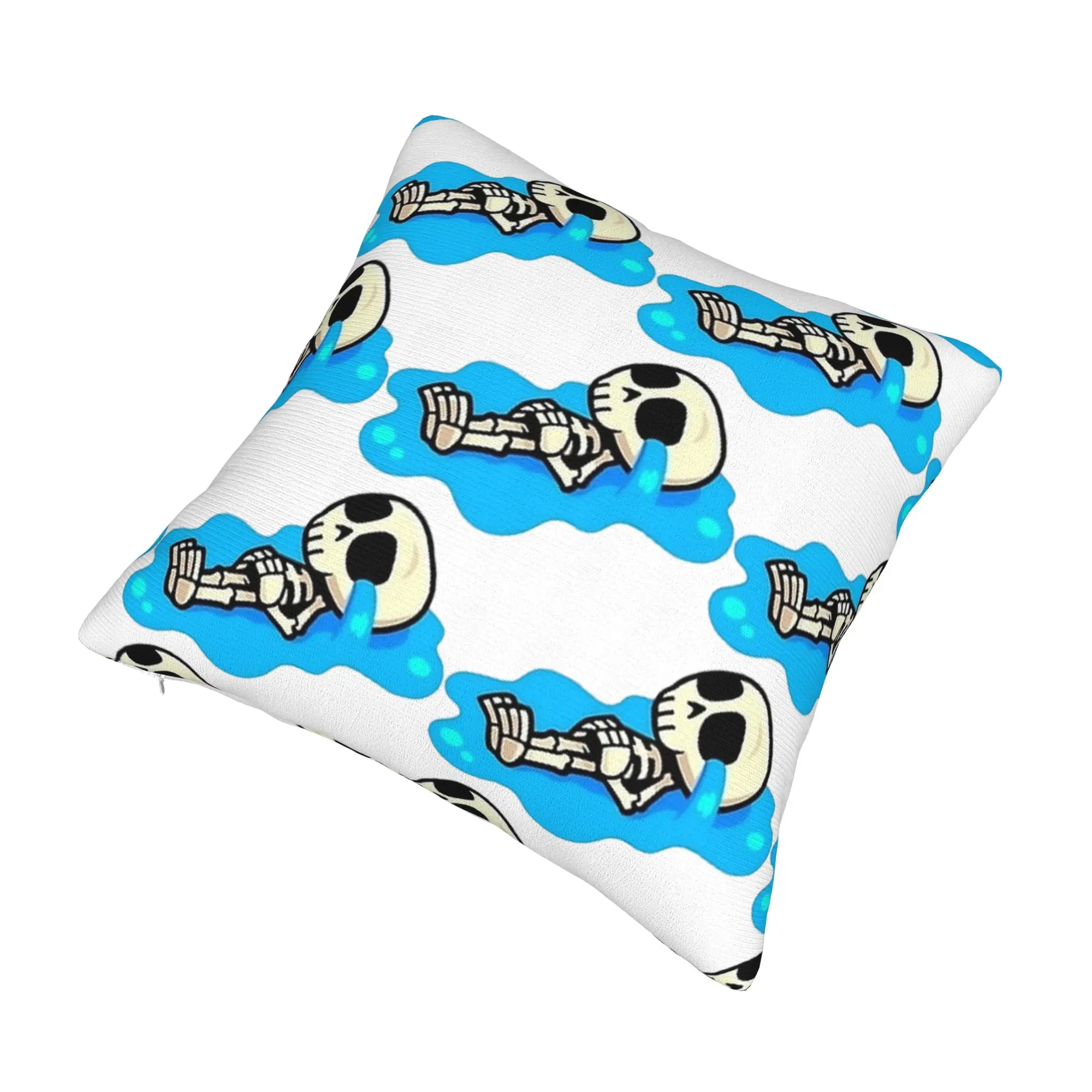 الهيكل العظمي البكاء الصدامات Royaleds المخدة لينة غطاء وسادة بوليستر ديكور رمي كيس وسادة غطاء المنزل مربع 40X40cm