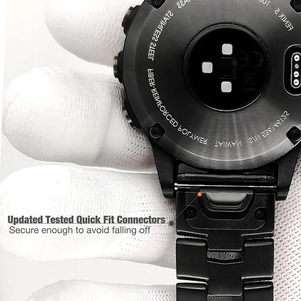 1PCS Watch Strap for Garmin Instinct 3 2X/Fenix 8 E 7 7X Pro QuickFit Titanium Metal Bracelet 22mm 26mm for Garmin Tactix 8 Band