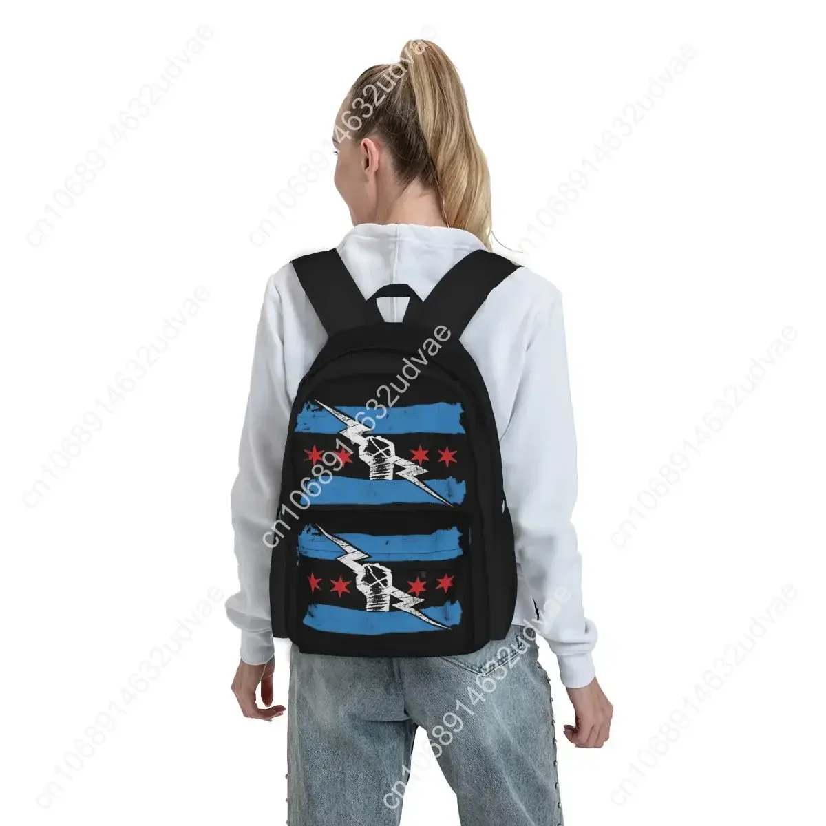 CM Punk WWE Rugzakken Jongens Meisjes Boekentas Studenten Schooltassen Cartoon Kids Rugzak Reizen Rugzak Schoudertas Grote Capaciteit