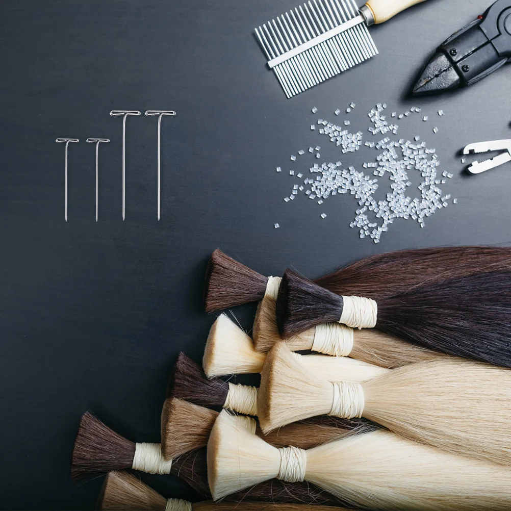 

150pcs Metal T-Shaped Fixation Pins Strong Steel Wire Durable For Styling Secure Hold Mannequin Head Holder Pins