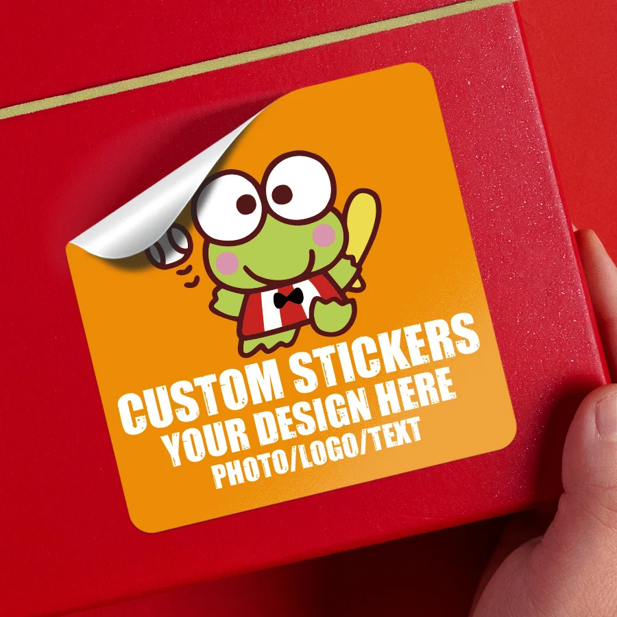 

Sanrio Waterproof Personalized Stickers - Upload Logo/Text for DIY Gift Labels, Home Decals & Photo Crafts