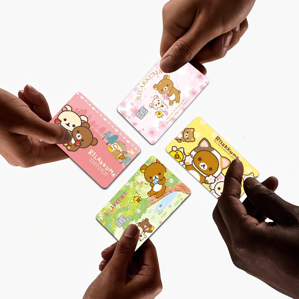 R-rilakkuma Cartoon Anime Cartoon Sticker Film Skin For Credit Card Debit Bank Bus Card