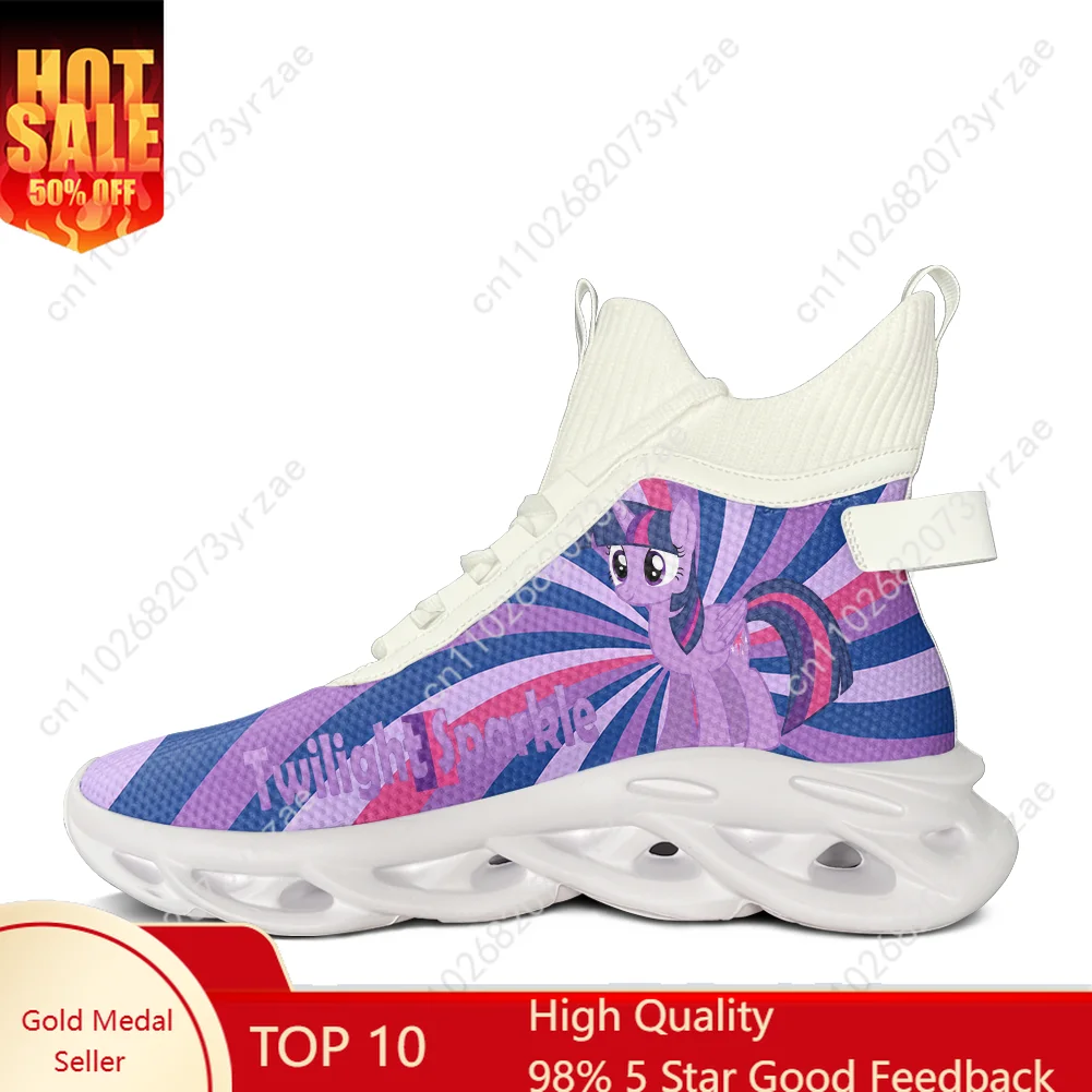 

Twilight Sparkle High Top Flats Sneakers Man Woman Sneakers My Little Pony Friendship Is Magic Fashion Shoe Cosplay Footwear