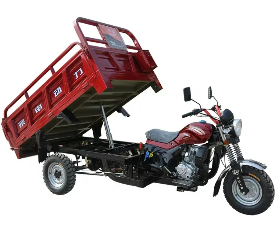 New Model Gasoline Motorized Tricycle Popular Adults Motorcycle 175 CC 200 250 CC Gasoline Cargo Tricycle for Sale