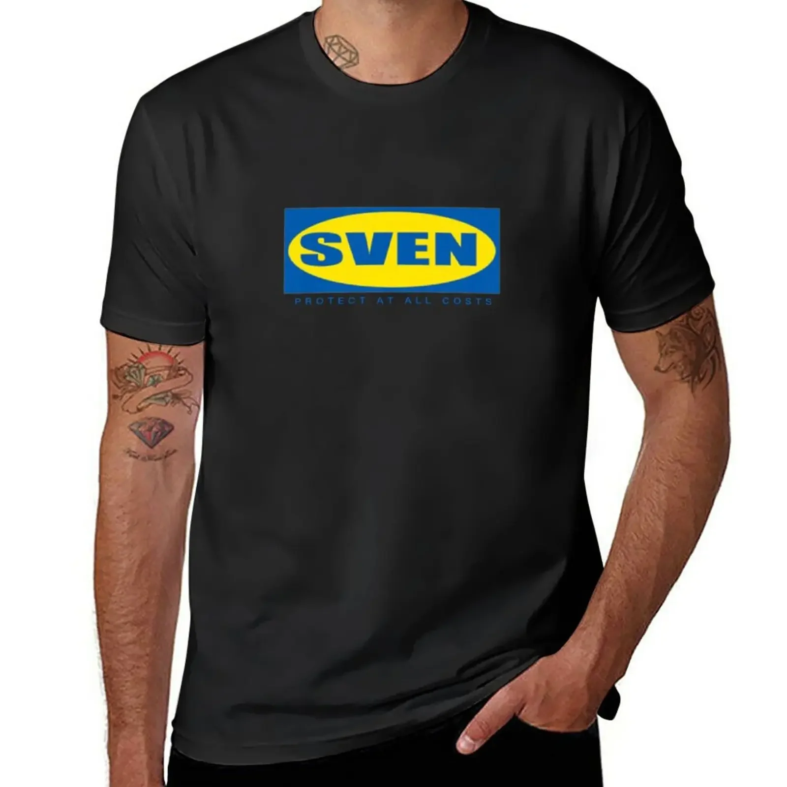 SVEN Protect at All Costs Meme T-Shirt summer clothes anime mens t shirts