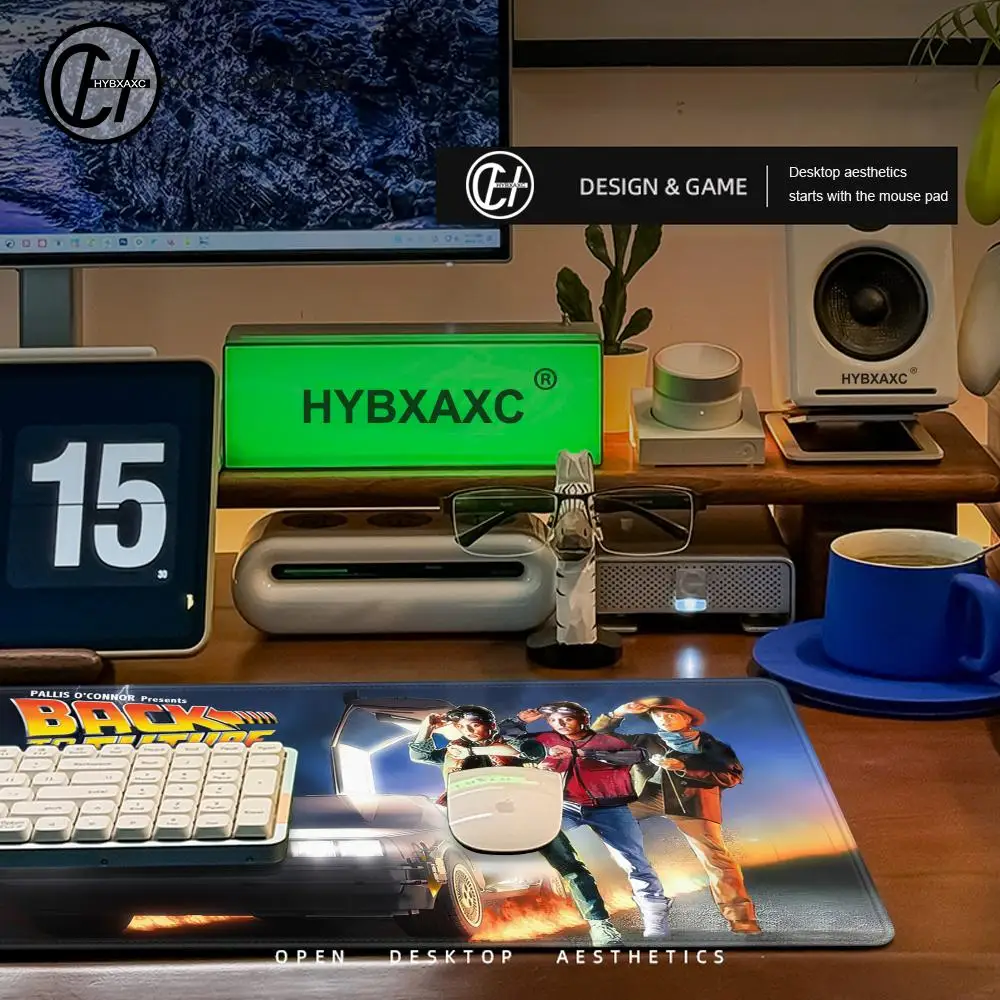 Back to the F-Future 3 Tv Mouse Pad Large Desk Mat Keyboard Ergonomic Office Rubber Game PC Non-slip Anti-fray Home Custom Best