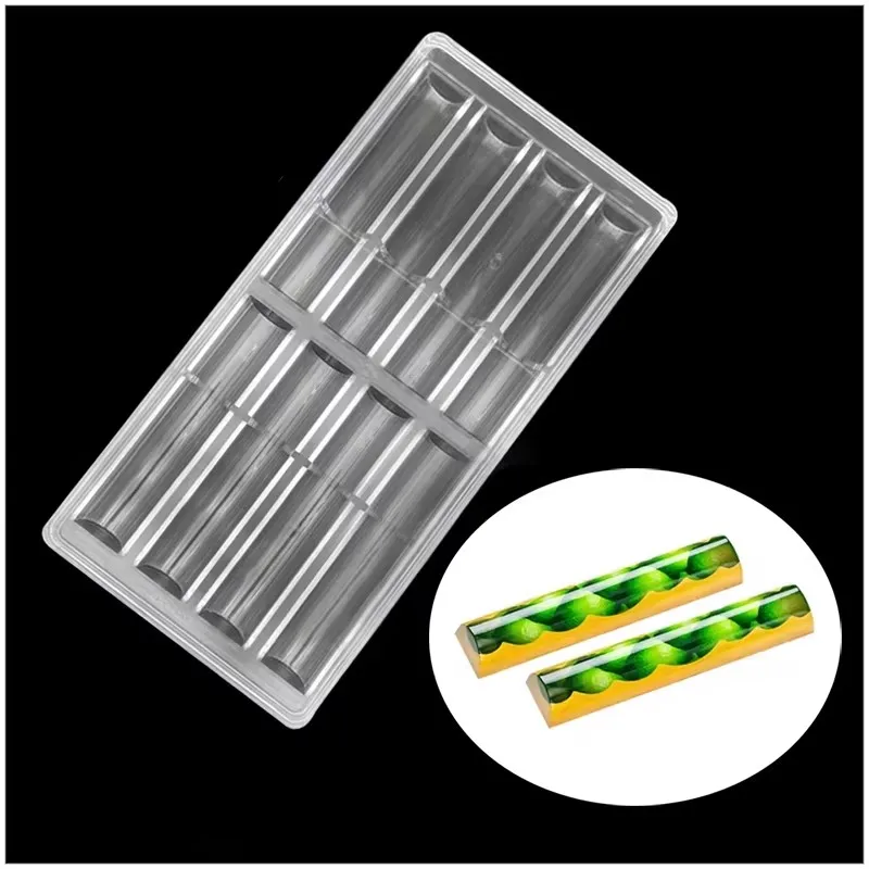 Schokoladenform aus Polycarbonat, Zylinder, Süßigkeiten, Schokoladenriegelformen, Bonbons, Süßwaren, Küche, Backen, Gebäck, Utensilien, Werkzeuge