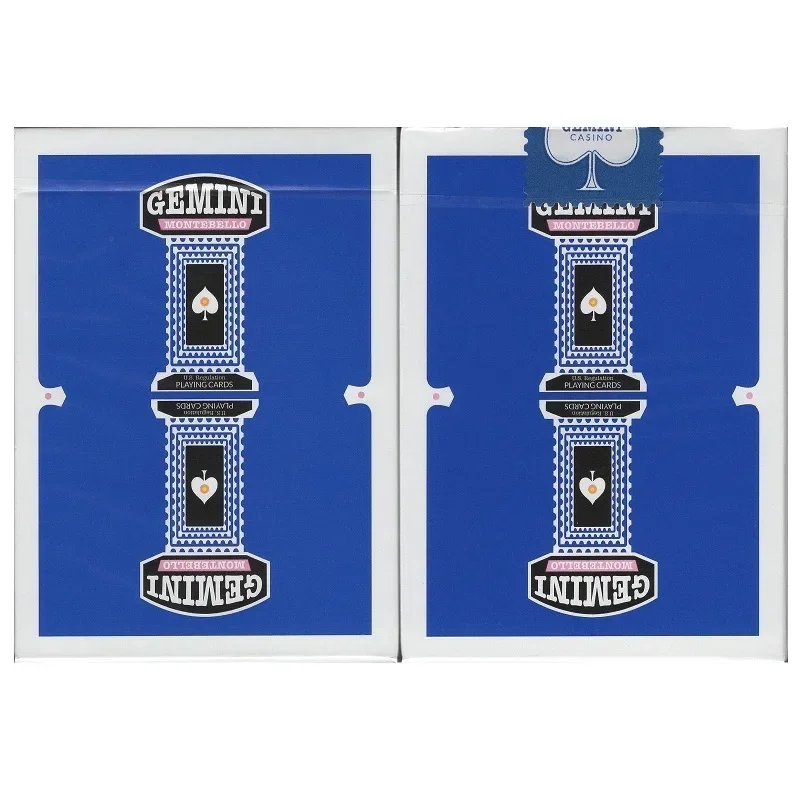

Близнецы Казино Синяя колода игральных карт Коллекционные покерные развлечения