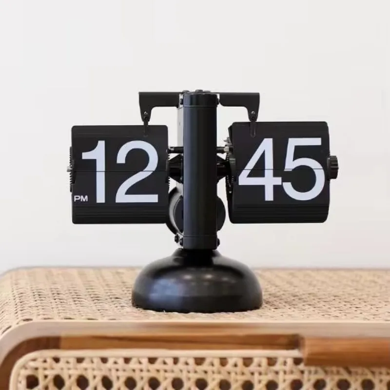 21X8X16CM Büro Einfache Moderne Luxus Nordic Stil Tisch Uhr Handgemachte Stille Schreibtisch Wohnkultur Wohnzimmer