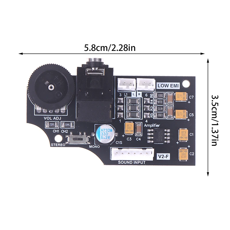 Extended Volume Audio Board for SEGA Game Gear; Enhanced with ELNA Audio Capacitors for Quality Sound